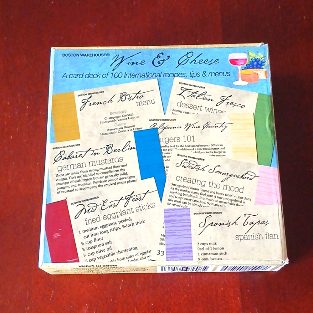 Wine & Cheese Recipe Deck Cards - Picture 2 of 16